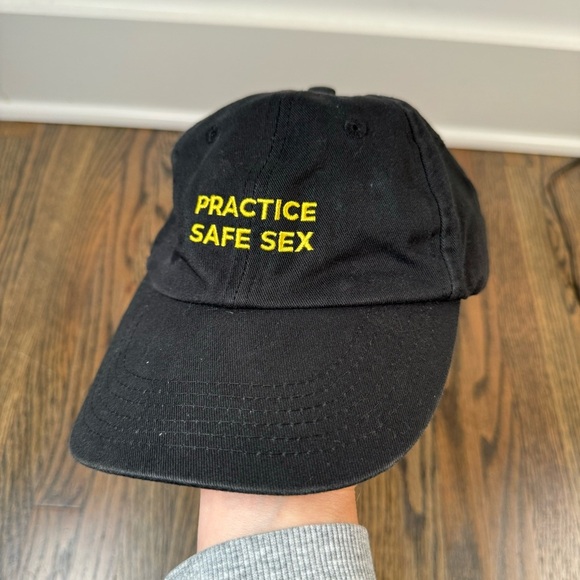 Danny Duncan Virginity Rocks Practice Safe Sex Black dad hat - Picture 1 of 4